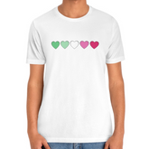 Abrosexual Hearts Tee Tees PRIDE MODE